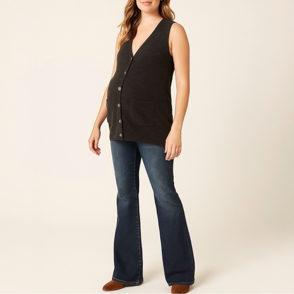 VINCE x A PEA IN THE POD 100% Cashmere‎ Maternity Sweater Vest